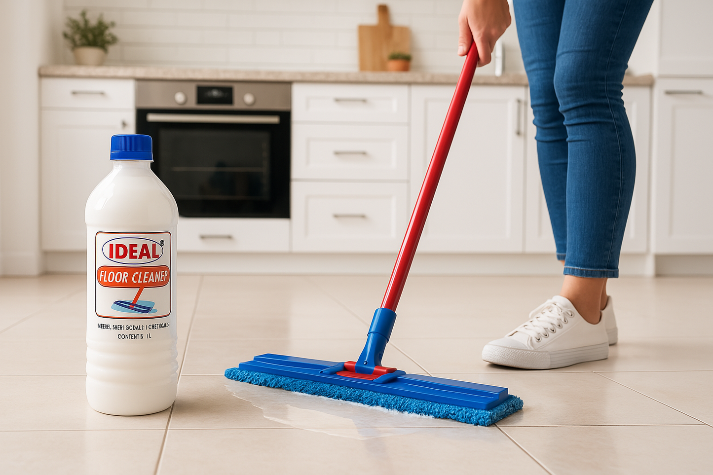 IDEAL Cleaning Combo Pack – Toilet Cleaner, Glass Cleaner & White Floor Cleaner (3 in 1 Value Pack)